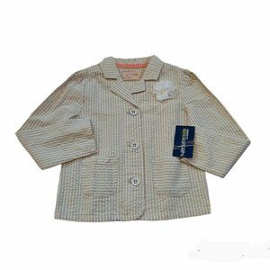 NEW Genuine Kids Girls Seersucker Blazer 5T